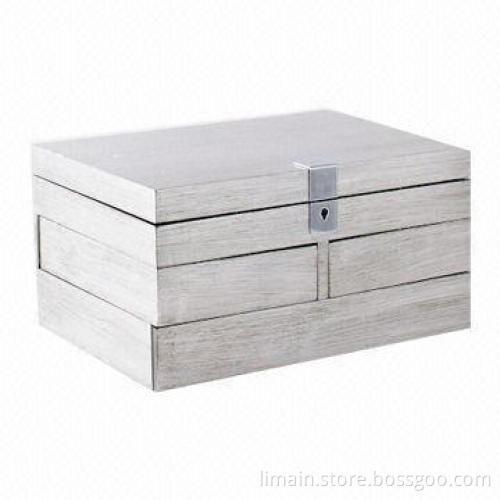 Jewelry Gift Box, Sized 14.5 x 10.75 x 7.25-inch with Gray Lining